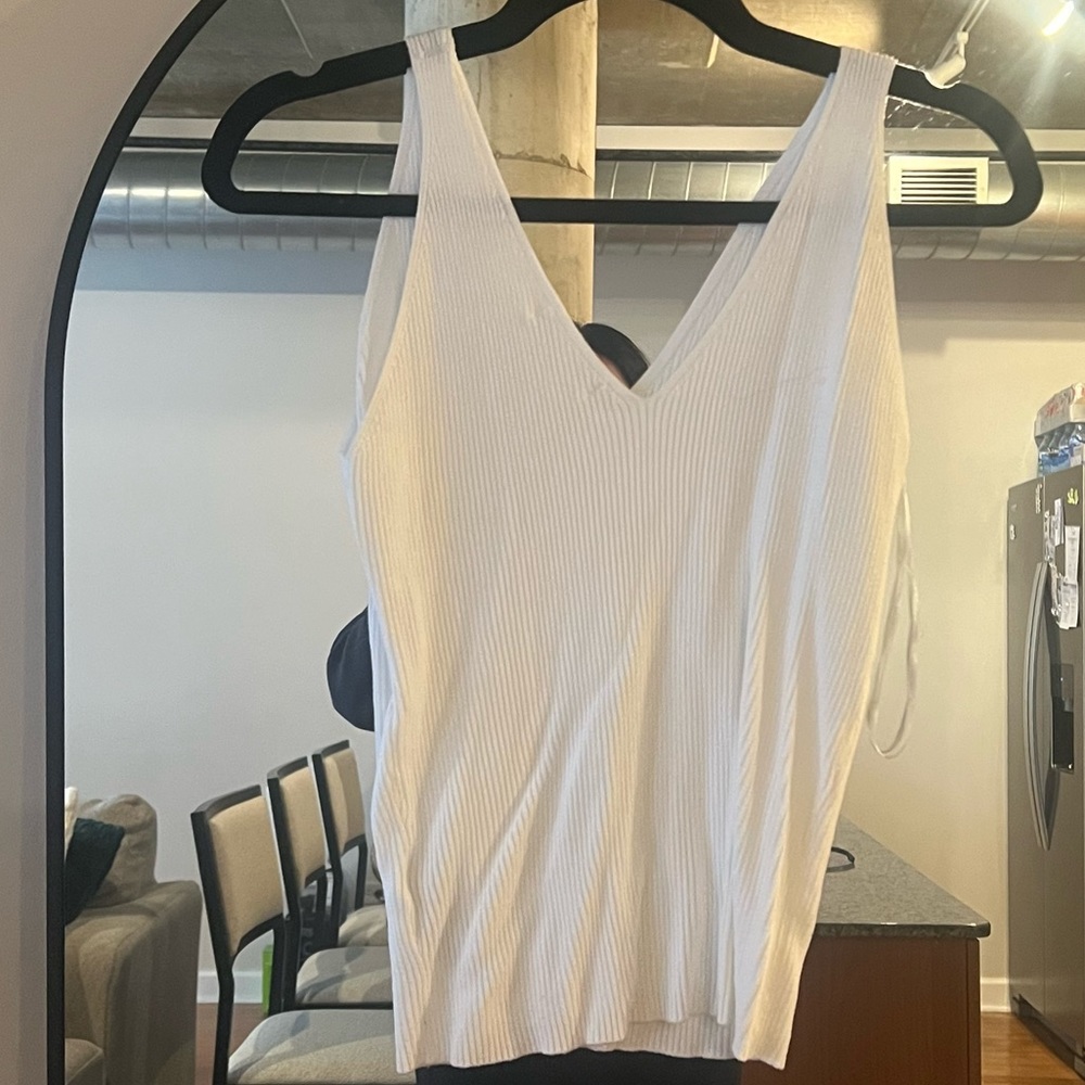 Primark White sweater tank